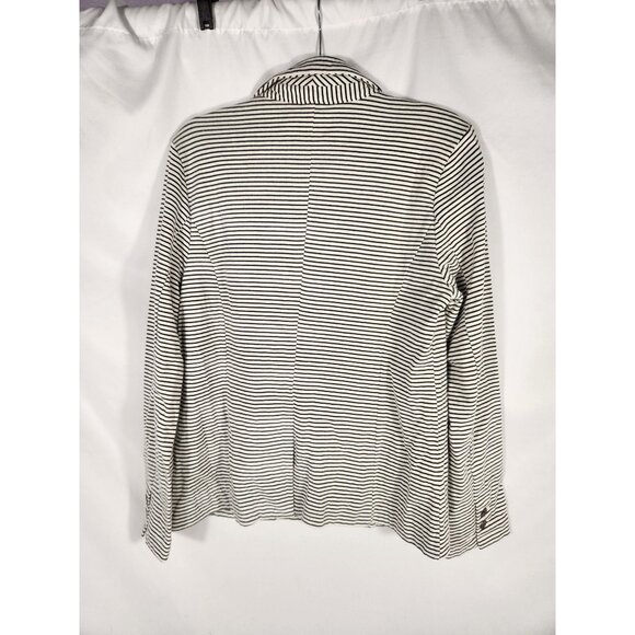 Banana Republic Womens Stripe Jacket  Nautical Preppy Resort Y2K US/L - Picture 4 of 4
